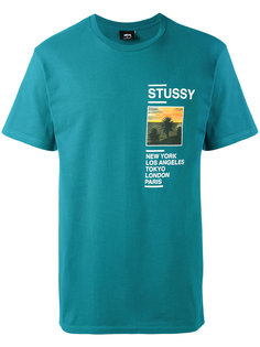 футболка с принтом   Stussy