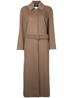 винтажное пальто с длинными рукавами с логотипом СС Chanel Vintage