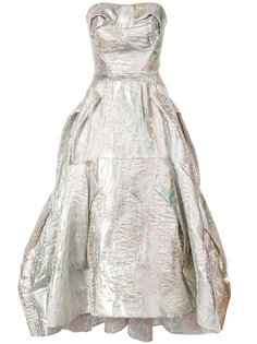 metallic flared dress Maticevski