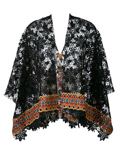 embroidered cape Ermanno Gallamini