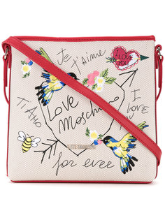 сумка через плечо с вышитыми птицами Love Moschino