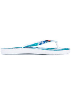 palm print flip flops Ea7 Emporio Armani