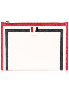 клатч с полосатой отделкой Thom Browne