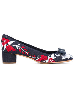 туфли с цветочной вышивкой Salvatore Ferragamo