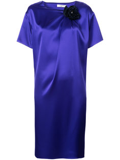 платье шифт с брошью в виде цветка Lanvin