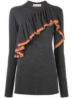 трикотажный топ с оборками Marni
