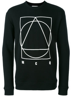 glyph icon print sweatshirt  McQ Alexander McQueen