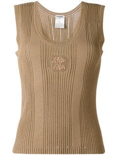 ribbed knit vest  Chanel Vintage