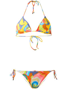 abstract print bikini set Missoni