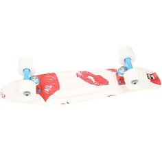 Скейт мини круизер Пластборд Pixel White/Red 6 x 22.5 (57.2 см) Пластборды