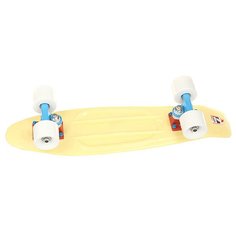 Скейт мини круизер Пластборд Lemon Yellow 6 x 22.5 (57.2 см) Пластборды