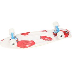 Скейт мини круизер Пластборд Pixel White/Red 7.25 x 27 (68.5 см) Пластборды