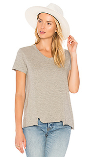 Shifted seamed pocket tee - Wilt