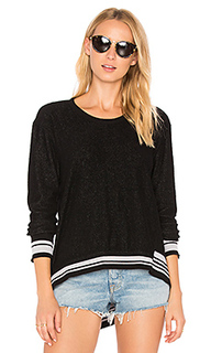 Big backslant rib mix trim sweatshirt - Wilt