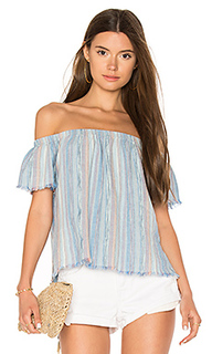 Fray hem off shoulder top - Bella Dahl