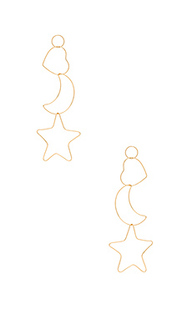 Star moon heart earrings - joolz by Martha Calvo
