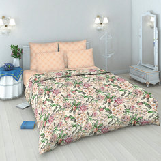 Постельное белье Евро Флориана бязь, нав 70х70, Василиса