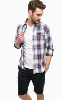 Хлопковая рубашка в клетку Jack & Jones