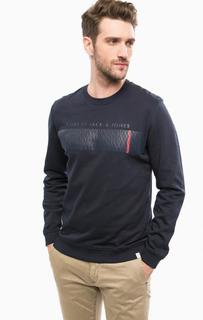 Однотонный свитшот с принтом Jack & Jones