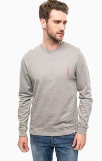 Серый свитшот с принтом Jack & Jones