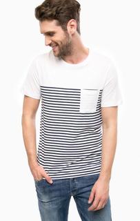 Футболка в полоску с нагрудным карманом Jack & Jones