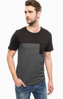 Хлопковая футболка в полоску Jack & Jones