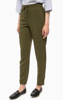 Зауженные брюки из вискозы цвета хаки Vero Moda