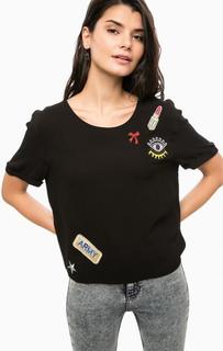 Черная блуза из вискозы Only