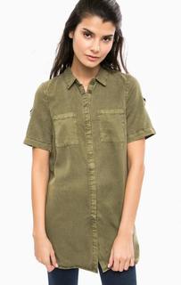 Туника цвета хаки на пуговицах Vero Moda