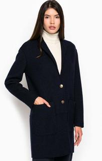 Пальто из полиэстера и шерсти с накладными карманами Pennyblack