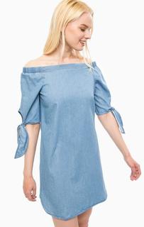 Платье из хлопка с открытыми плечами Vero Moda