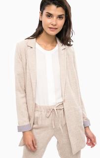 Бежевый пиджак с двумя карманами Vero Moda
