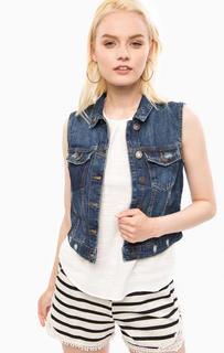 Жилет из денима с потертостями Vero Moda