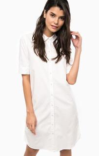 Базовое хлопковое платье на пуговицах Only