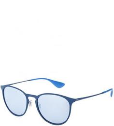 Синие очки с зеркальными линзами Ray Ban