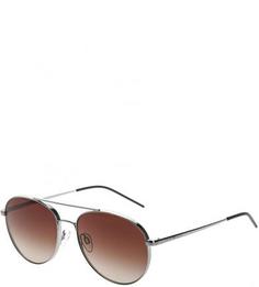 Очки-авиаторы в металлической оправе Emporio Armani