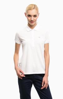 Белая футболка поло с короткими рукавами Lacoste
