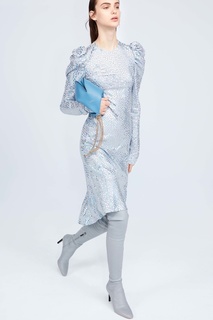 Платье с металлизированной отделкой Nina Ricci