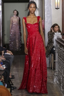 Платье в пайетках Valentino