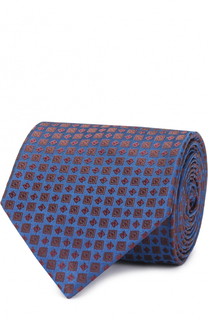 Шелковый галстук с узором Brioni