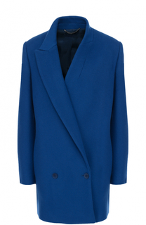Двубортное укороченное пальто с асимметричными лацканами Stella McCartney