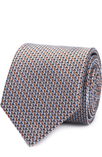 Шелковый галстук с узором Brioni