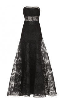 Приталенное кружевное платье-бюстье Basix Black Label