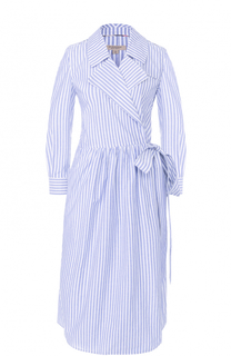 Приталенное платье-рубашка в полоску Burberry