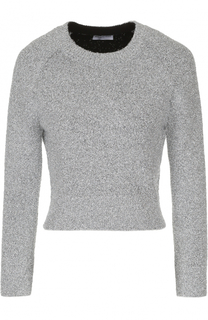 Укороченный вязаный пуловер с круглым вырезом Balenciaga