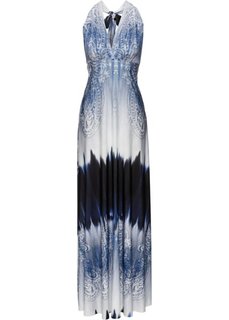 Длинное летнее платье (синий) Bonprix