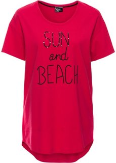 Удлиненная футболка (гранатовый) Bonprix