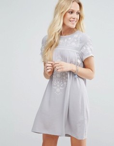 Свободное платье Little White Lies Moonchild - Серый