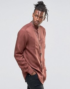 Oversize-рубашка удлиненного кроя на пуговицах ASOS - Красный