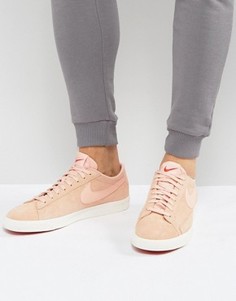 Розовые низкие кроссовки Nike Blazer 371760-801 - Розовый